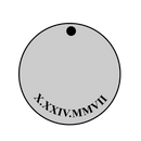 Anniversary Momogrammed Disk Necklace