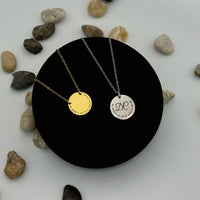 Anniversary Momogrammed Disk Necklace