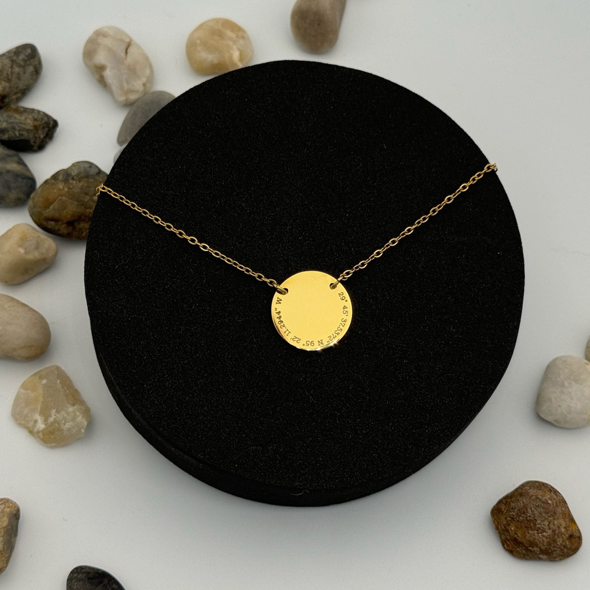 Anniversary Momogrammed Disk Necklace