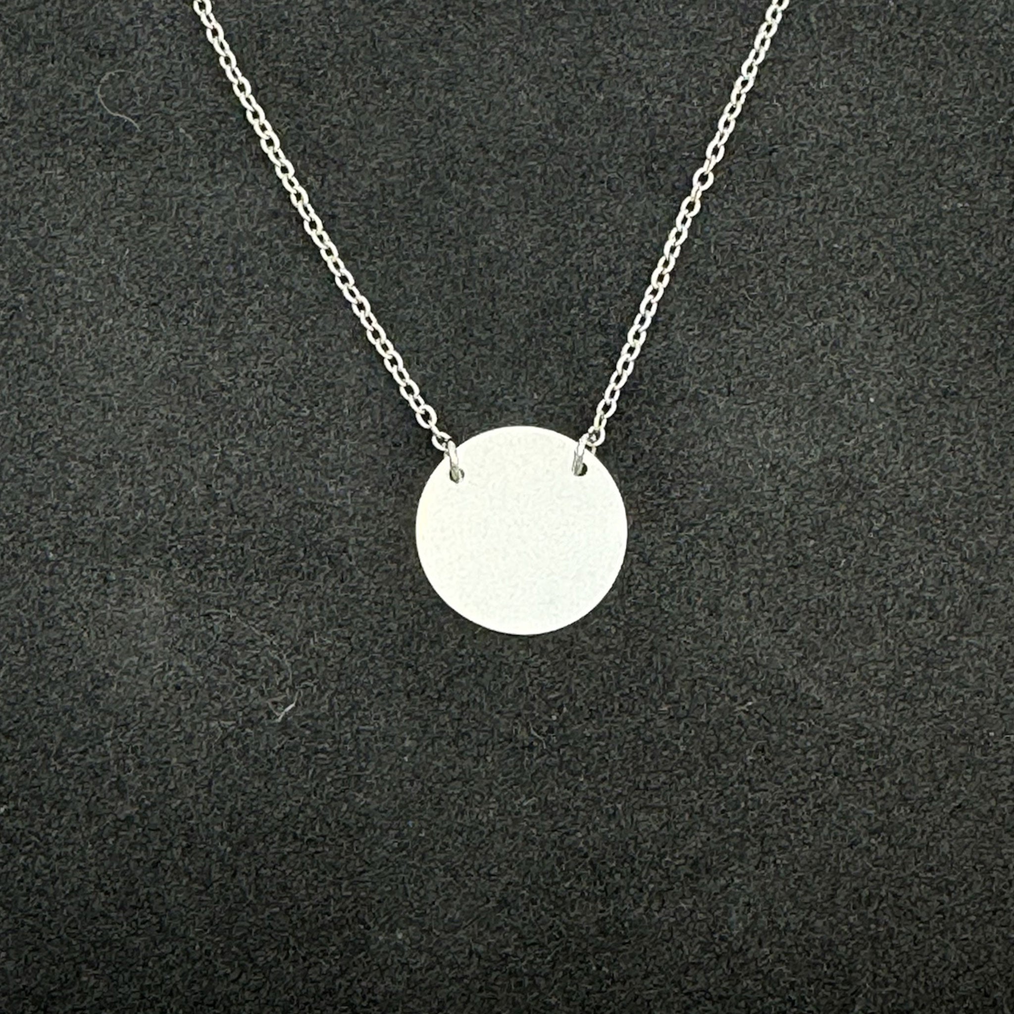 Stainless Steel Circle Necklace Circle